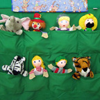 Circus Puppet Theater - Back Pockets for Puppets